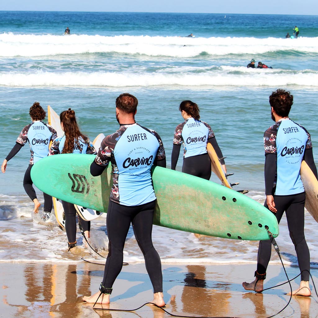 Clase Grupal de Surf | Playa El Palmar