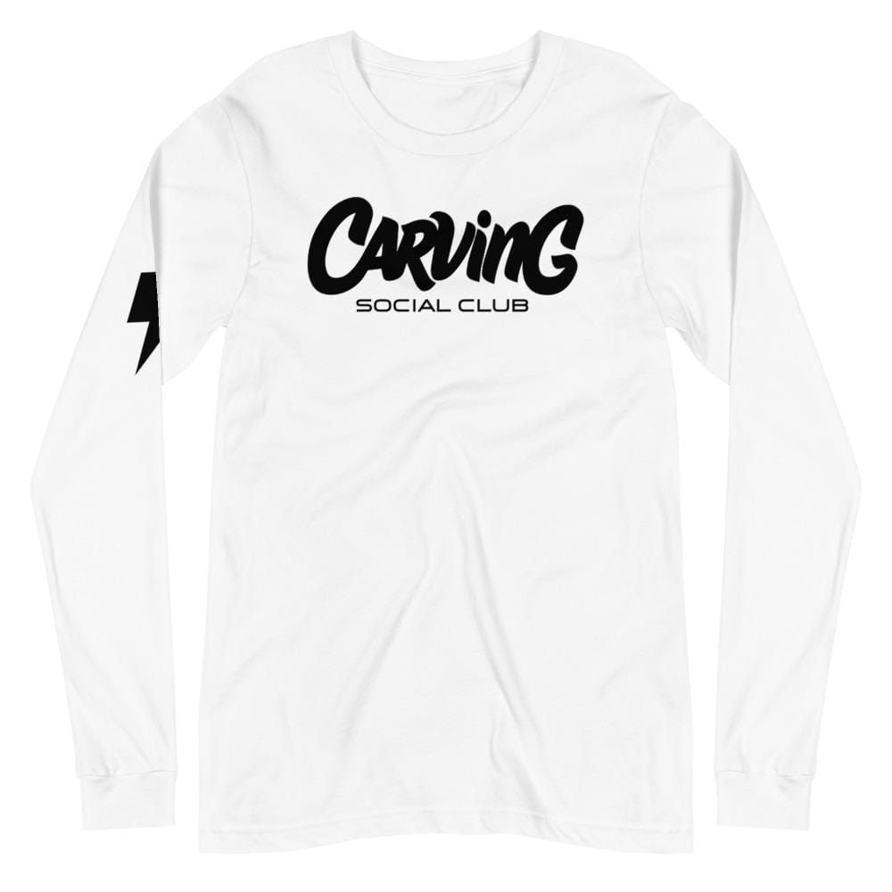 Camiseta blanca manga larga unisex - Carving Social Club